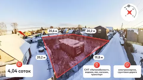 Участок в Тюменская область, Тюмень Автомобилист СНТ, ул. ...