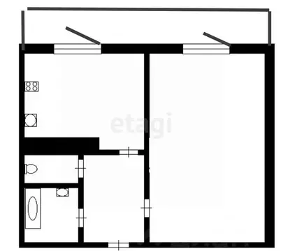 1-к кв. Костромская область, Костромской район, Бакшеевское с/пос, ...