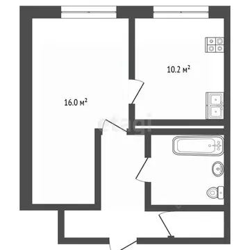 1-к кв. Вологодская область, Череповец ул. Монтклер, 18 (34.1 м)