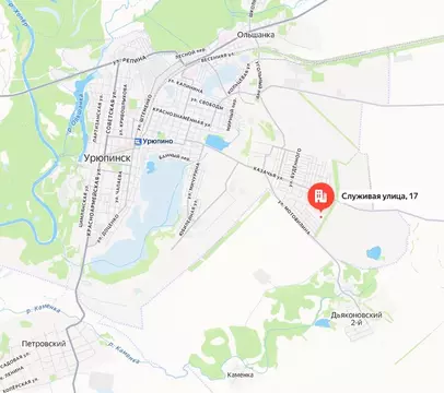 Участок в Волгоградская область, Урюпинск Служивая ул., 17 (7.9 сот.)