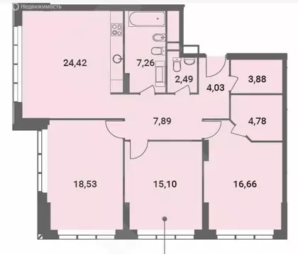 4-комнатная квартира: Москва, Шмитовский проезд, 39к1 (105 м)