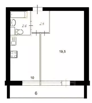 1-к кв. Московская область, Видное Жуковский проезд, 7 (38.3 м)