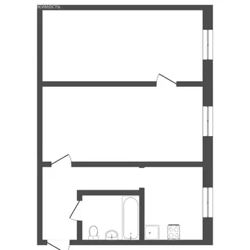 2-комнатная квартира: Тюмень, Индустриальная улица, 49 (44.2 м)