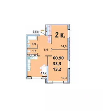2-к кв. Краснодарский край, Туапсинский муниципальный округ, с. Агой ...