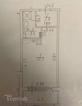 Студия Санкт-Петербург пос. Стрельна, просп. Буденного, 20к1 (37.5 м)