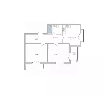 2-к кв. Крым, Судак ул. Инициативных, 80 (70.7 м)