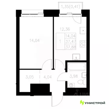1-к кв. Татарстан, Казань Адмиралтейская Слобода мкр, Статум жилой ...