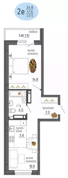 2-к кв. Пермский край, Пермь Ижевская ул., 38 (43.5 м)