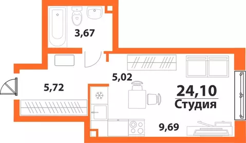 1-к кв. Ульяновская область, Ульяновск 19-й мкр, Аквамарин-2 жилой ...