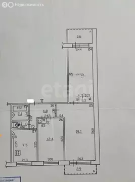 3-комнатная квартира: Самара, Московское шоссе, 185 (60 м)