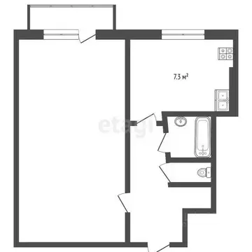 1-к кв. Московская область, Дмитров Внуковская ул., 29 (37.0 м)