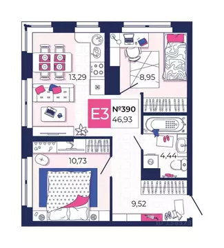 2-к кв. Тульская область, Тула городской округ, с. Осиновая Гора По ...