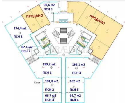 Помещение свободного назначения в Москва Ленинский просп., 158 (91 м)