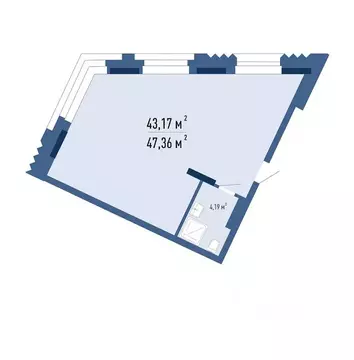 Офис в Новосибирская область, Новосибирск Красный просп., 101/1 (47 м)