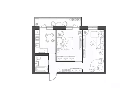 2-к кв. Волгоградская область, Волгоград Квартал жилой комплекс (52.11 ...