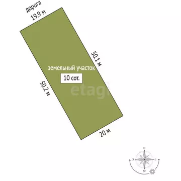 Участок в Низинское сельское поселение, ДНП Гринфилд (10 м)