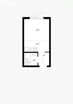 Квартира-студия: Москва, Новоостаповская улица, 7к1 (20 м)