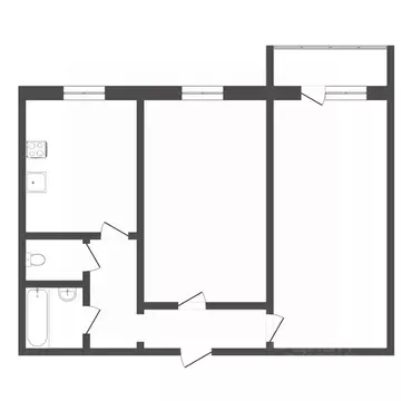 2-к кв. Тюменская область, Тюмень ул. Мельникайте, 129 (52.0 м)