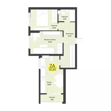 2-к кв. Ставропольский край, Невинномысск бул. Мира (65.6 м)