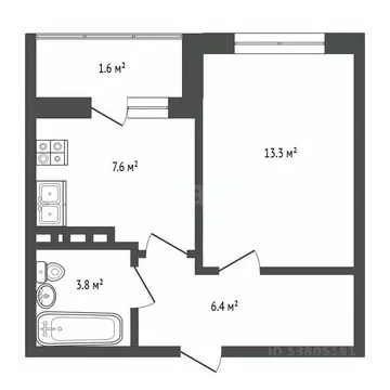 1-к кв. Ростовская область, Ростов-на-Дону просп. 40-летия Победы, ...
