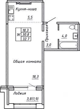 1-к кв. Новосибирская область, Новосибирск Гренландия жилой комплекс ...