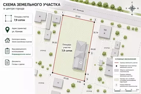 Участок в Амурская область, Благовещенск Конная ул. (7.0 сот.)