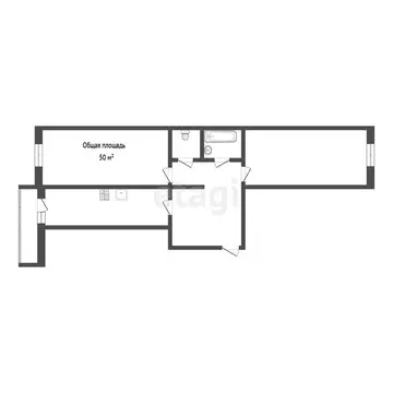 2-комнатная квартира: Улан-Удэ, улица Шумяцкого, 20 (50 м)