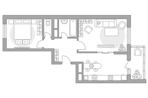 2-комнатная квартира: Балашиха, улица Дмитриева, 3 (58.11 м)