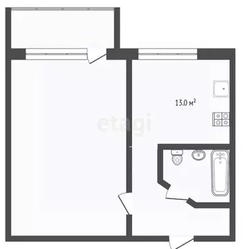 1-к кв. Тюменская область, Тюмень Метелева мкр, ул. Метелевская, 5 ...