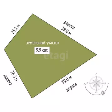 Участок в Каскара, улица Энтузиастов (9.91 м)