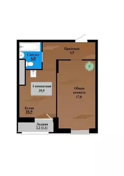 1-к кв. Забайкальский край, Чита просп. Маршала Жукова (40.0 м)