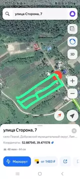 Участок в Липецкая область, Добровский муниципальный округ, с. Порой ...