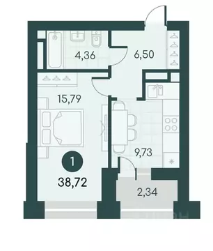 1-к кв. Курганская область, Курган Малиновые высоты жилой комплекс ...