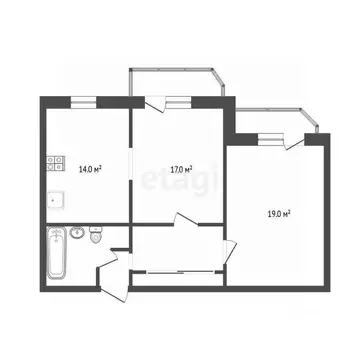 2-к кв. Тюменская область, Тюмень Восточный мкр, ул. Моторостроителей, ...