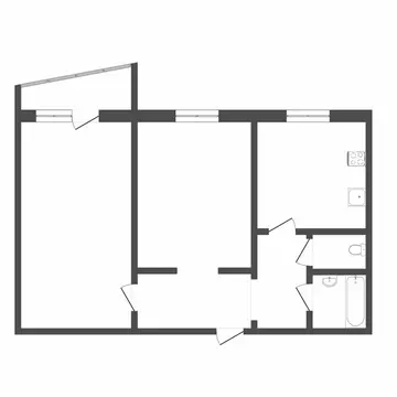 2-комнатная квартира: Тюмень, улица Мельникайте, 129 (50.9 м)