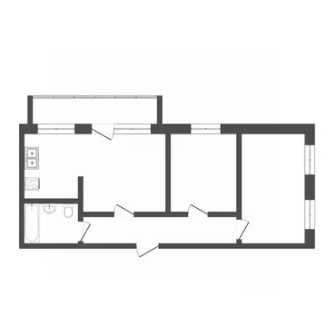 3-к кв. Тюменская область, Тюмень ул. Монтажников, 49 (78.8 м)
