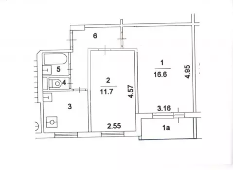 Продается 2-комнатная квартира