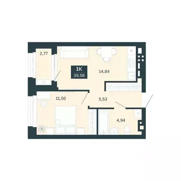 1-к кв. Свердловская область, Екатеринбург Южная Ботаника жилрайон, ...