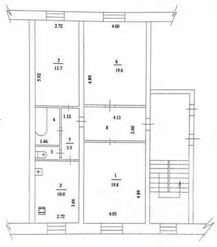 3-к кв. Пермский край, пос. Сокол 2 (79.4 м)