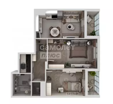 2-к кв. Липецкая область, Липецк Минская ул., 4Вк1 (71.8 м)