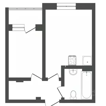 1-к кв. Тюменская область, Тюмень проезд Тихий, 2 (36.0 м)
