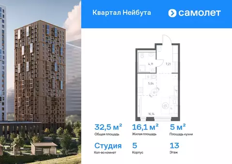 Студия Приморский край, Владивосток ул. Нейбута (32.52 м)