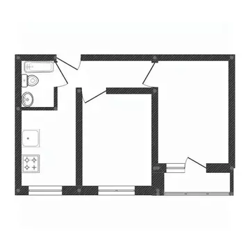 2-к кв. Башкортостан, Уфа Комсомольская ул., 141 (45.0 м)