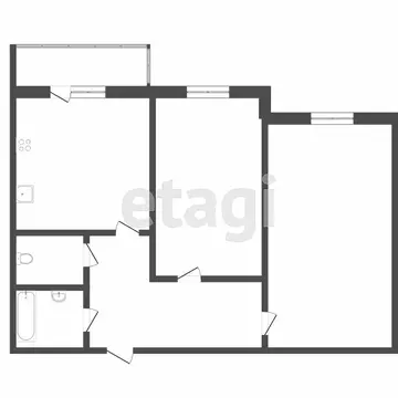 2-комнатная квартира: Тюмень, Арктическая улица, 7к2 (51 м)