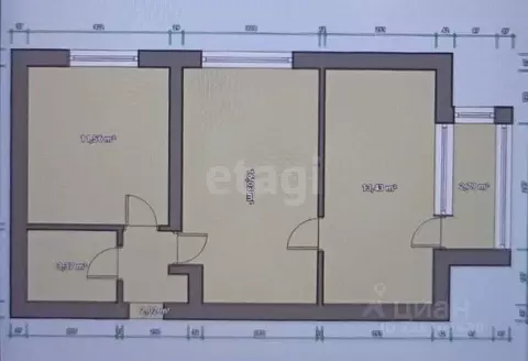 2-к кв. Ярославская область, Ярославль Республиканский проезд, 11 ...