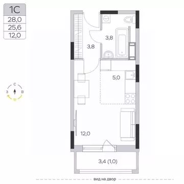 Студия Московская область, Мытищи городской округ, д. Пирогово ул. ...
