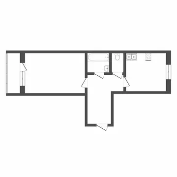 1-комнатная квартира: Тюмень, улица Казачьи Луга, 4к1 (36.1 м)