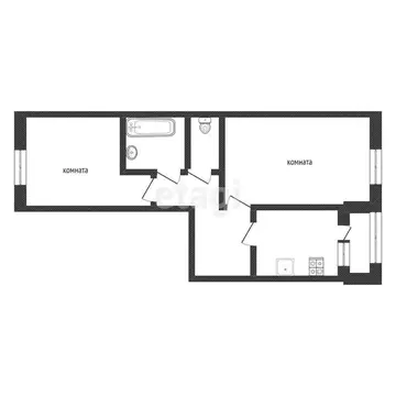 2-комнатная квартира: Кириши, проспект Ленина, 30 (53.7 м)