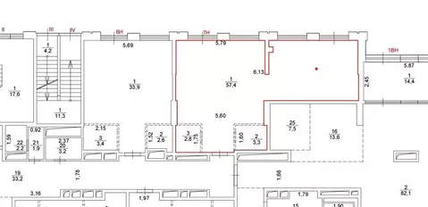 Помещение свободного назначения в Москва 1-я Магистральная ул., 25 (64 ...