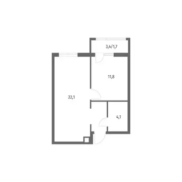 1-к кв. Калининградская область, Гурьевск ул. Имени Романа Руденко, ...